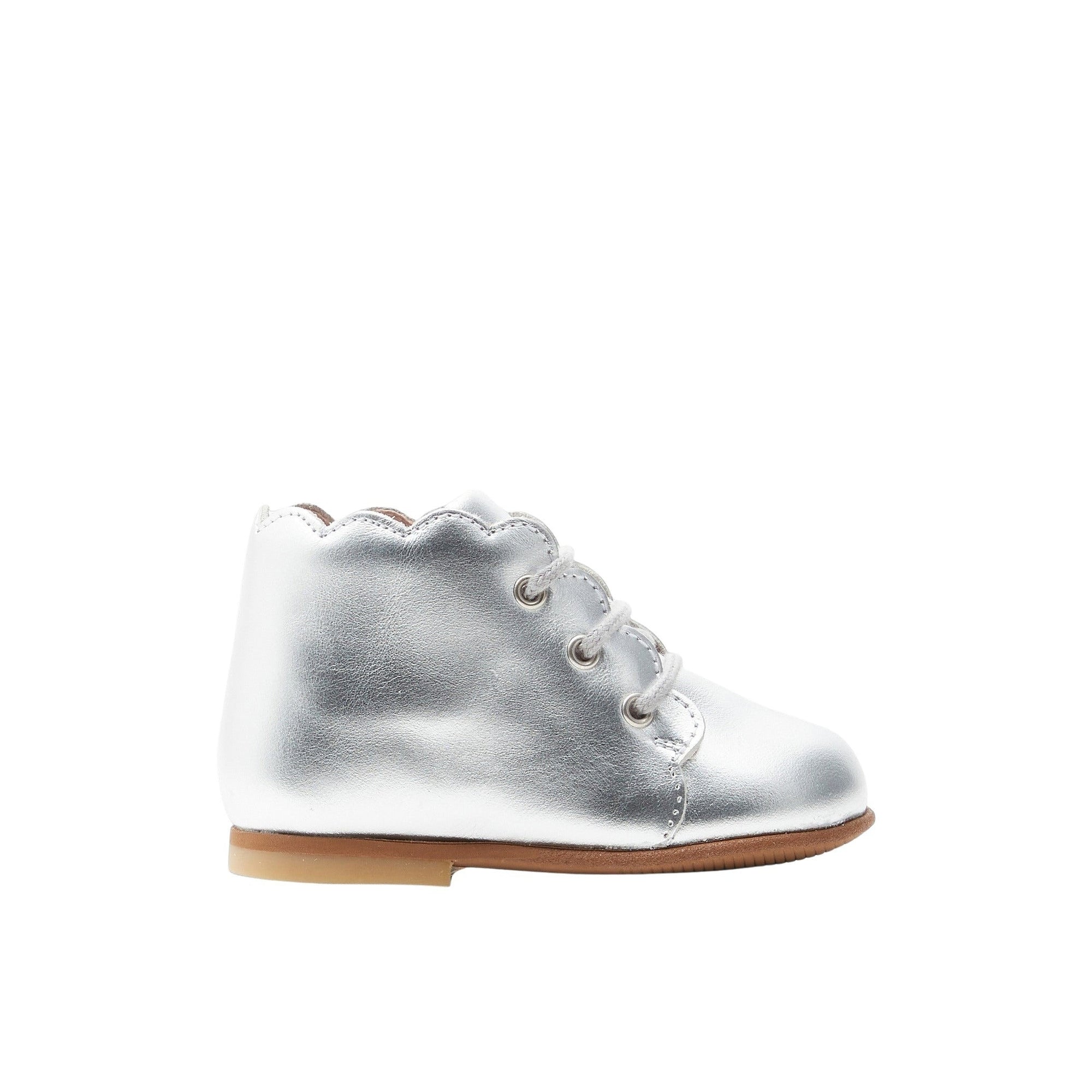 33 QTY / ARGENT CHAUSSURES CUIR MARIONNETTE COL