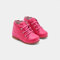 1 QTY / ROSE FUSCHIA CHAUSSURES CUIR MARIONNETTE COL