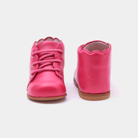 1 QTY / ROSE FUSCHIA CHAUSSURES CUIR MARIONNETTE COL