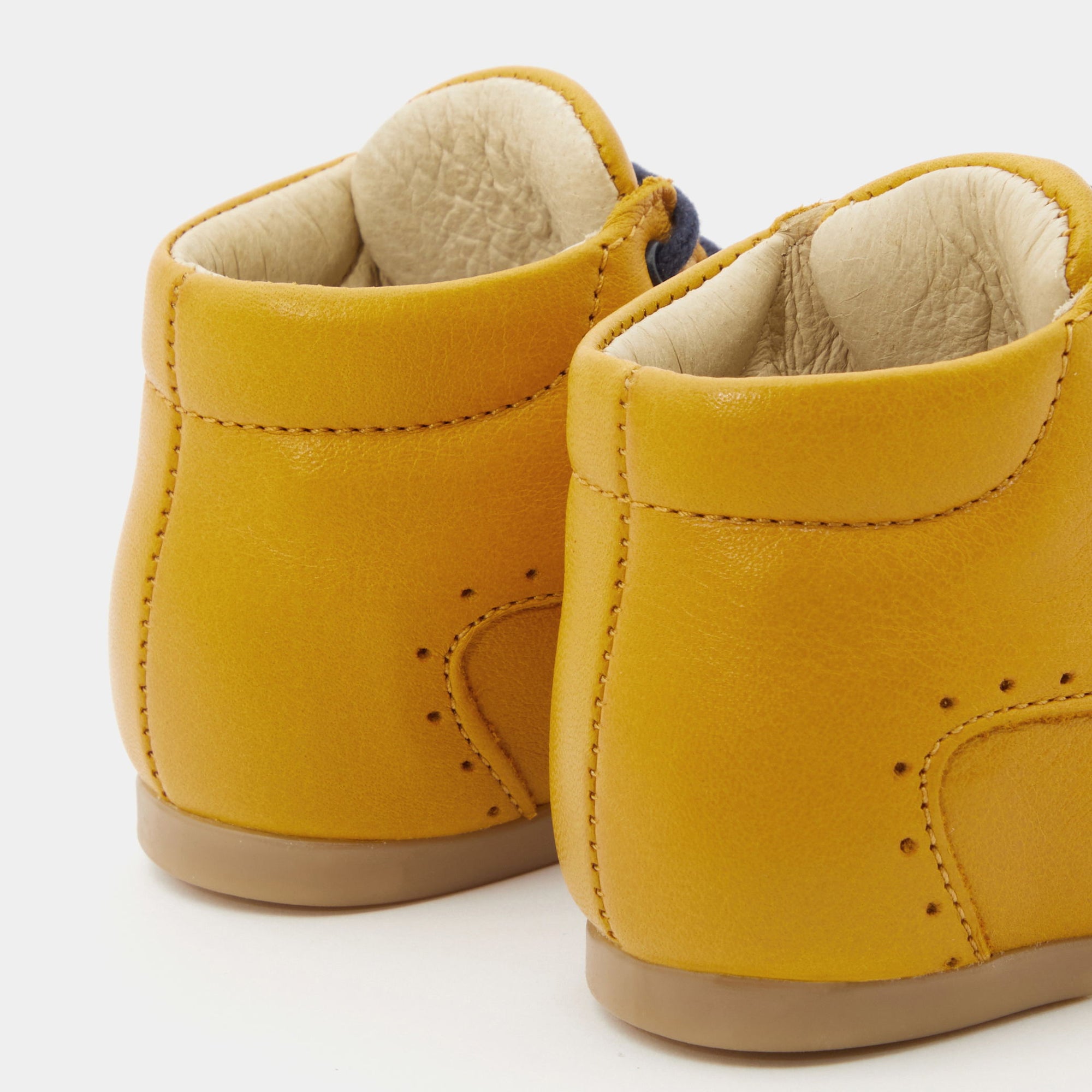39 QTY / JAUNE VIF CHAUSSURES CUIR FRIMOUSSE COL
