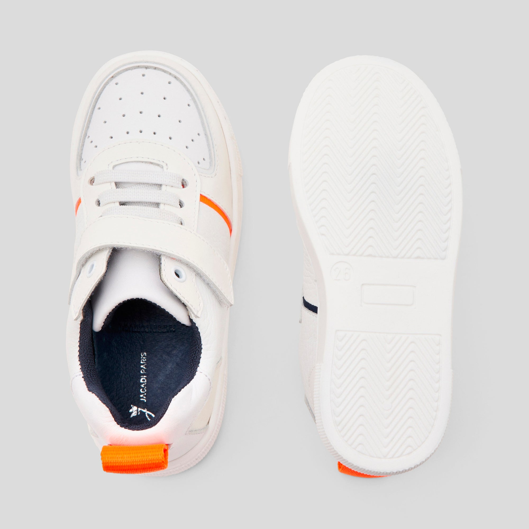 9 QTY / BLANC JACADI CHAUSSURES CUIR FRED 2