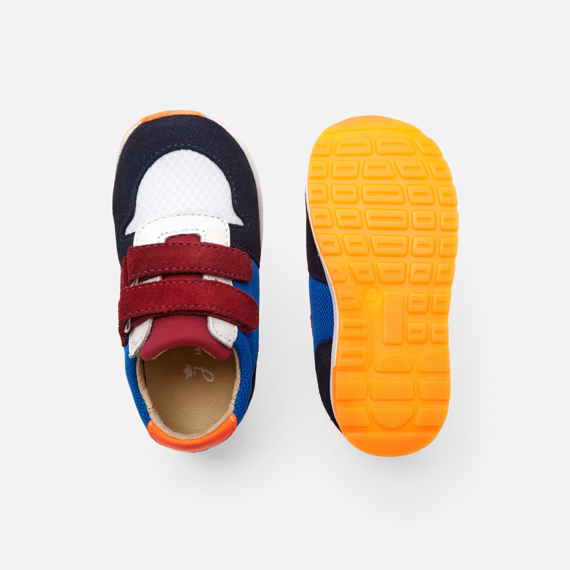 6 QTY / BLEU CHAUSSURES CUIR LUCKY BB REC