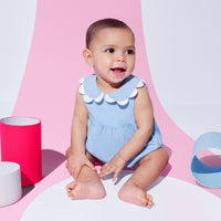 240 QTY / CHAMBRAY PAP COMBINAISON/ BLOOMER NANNY