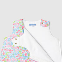 519 QTY / BLANC/MULTICO PUERICULTURE LINGE DE LIT GIGOTEUSE 0-6M LIBERTY TOUTE PETITE