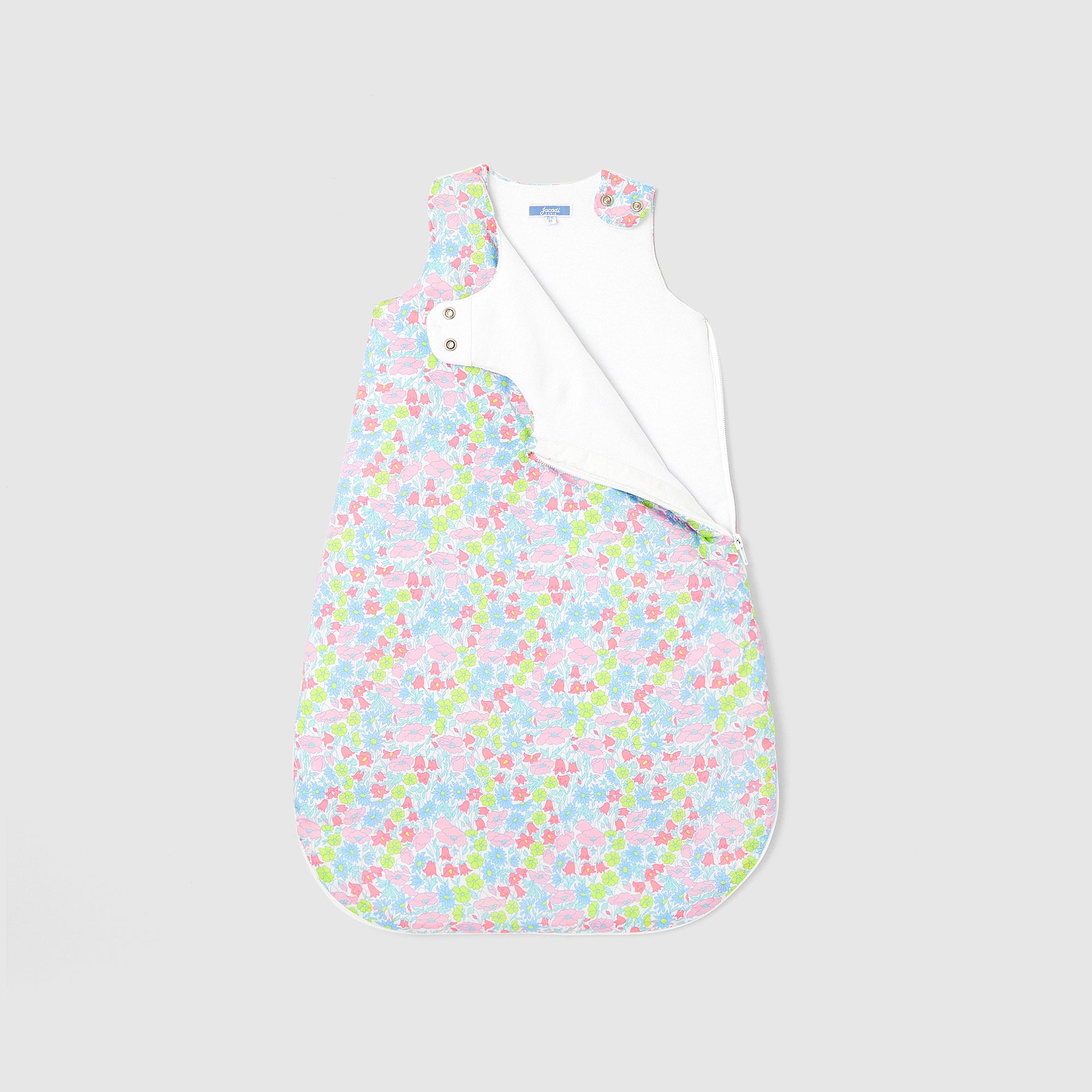 519 QTY / BLANC/MULTICO PUERICULTURE LINGE DE LIT GIGOTEUSE 0-6M LIBERTY TOUTE PETITE