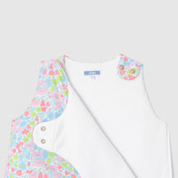 162 QTY / BLANC/MULTICO PUERICULTURE LINGE DE LIT GIGOTEUSE 6-24M LIBERTY TOUTE PETITE