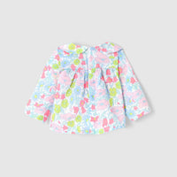 BLANC/MULTICO BLOUSE LIBERTY TOUTE PETITE LAPIN MM