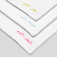 0 QTY / BLANC/MULTICO PUERICULTURE PUERICULTURE LOT DE 3 LANGES TOUTE PETITE