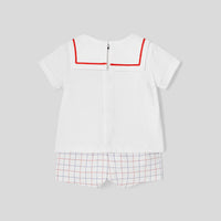 197 QTY / BLANC/MULTICO PAP ENSEMBLE NUIT