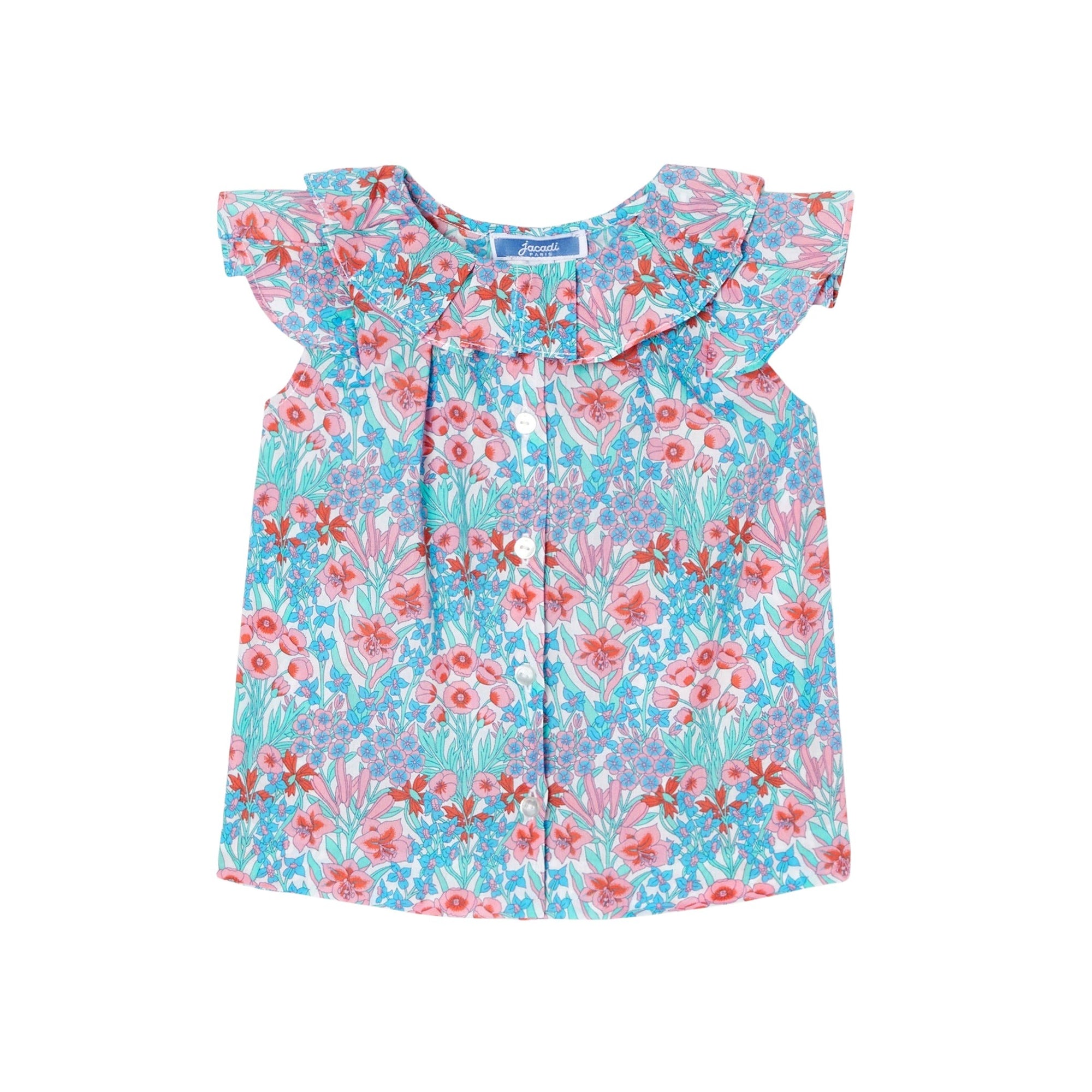 1 QTY / BLANC/MULTICO PAP TUNIQUE / BLOUSE NARMELLE