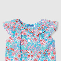 1 QTY / BLANC/MULTICO PAP TUNIQUE / BLOUSE NARMELLE