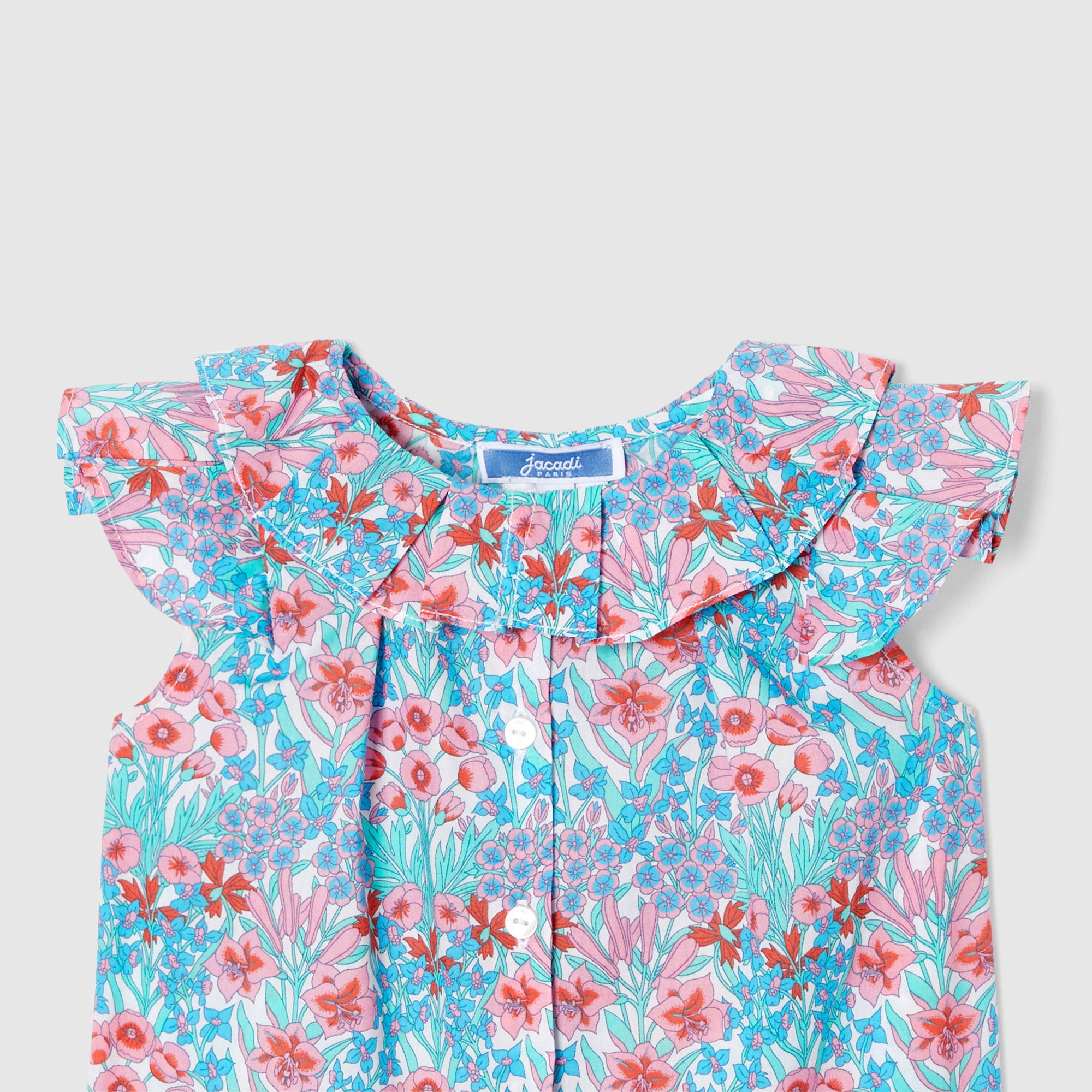 1 QTY / BLANC/MULTICO PAP TUNIQUE / BLOUSE NARMELLE