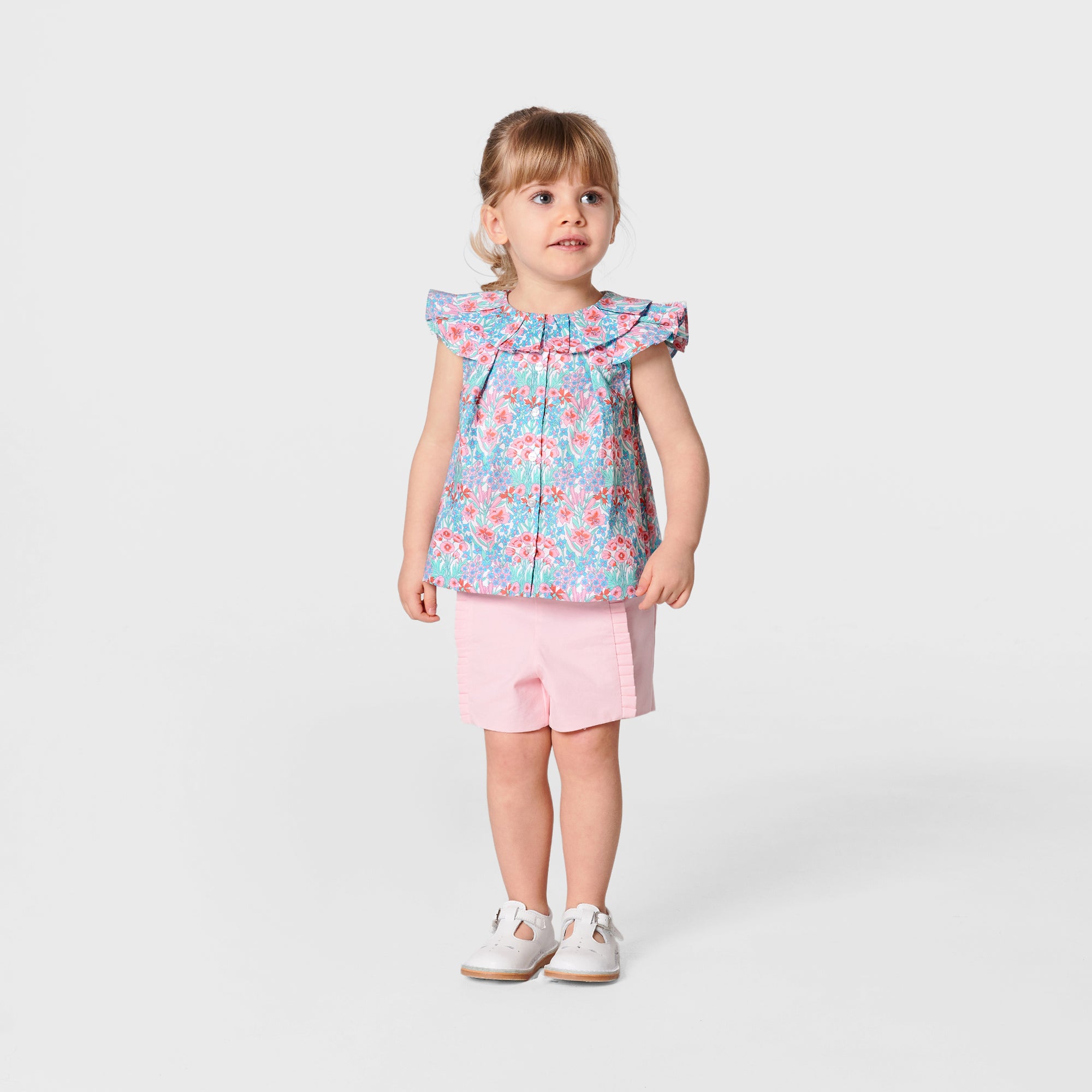 1 QTY / BLANC/MULTICO PAP TUNIQUE / BLOUSE NARMELLE