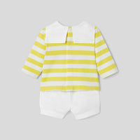 311 QTY / BLANC/JAUNE PAP ENSEMBLE NARNO