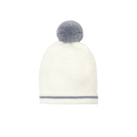 Marica wool hat - White & Grey