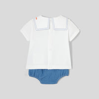 25 QTY / BLANC/BLEU PAP ENSEMBLE NOTRE