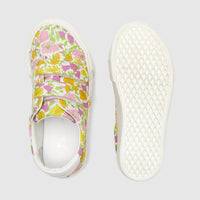 22 QTY / BLANC/MULTICO CHAUSSURES TOILE COMBA