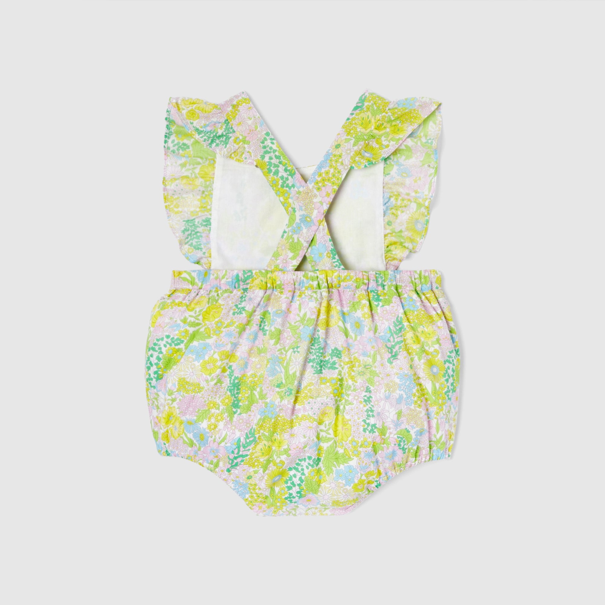 317 QTY / BLANC/MULTICO PAP COMBINAISON/ BLOOMER NOUCHOU