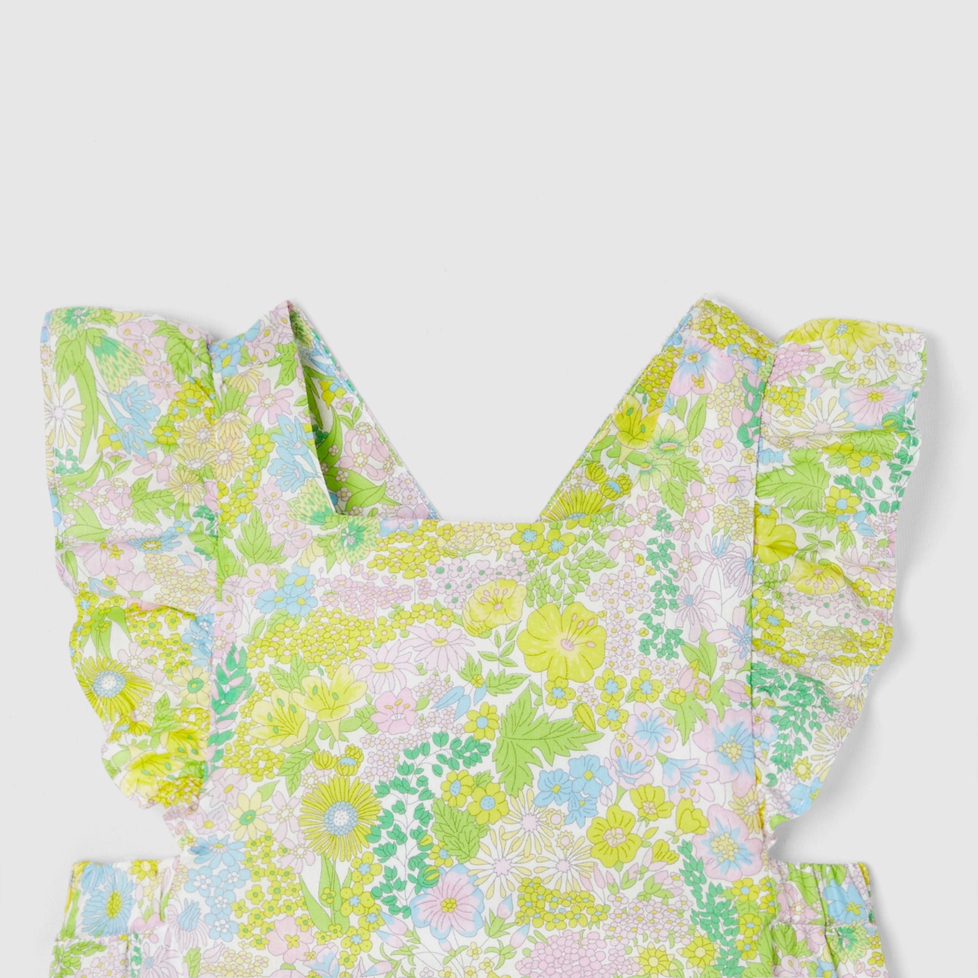 317 QTY / BLANC/MULTICO PAP COMBINAISON/ BLOOMER NOUCHOU