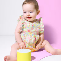 317 QTY / BLANC/MULTICO PAP COMBINAISON/ BLOOMER NOUCHOU