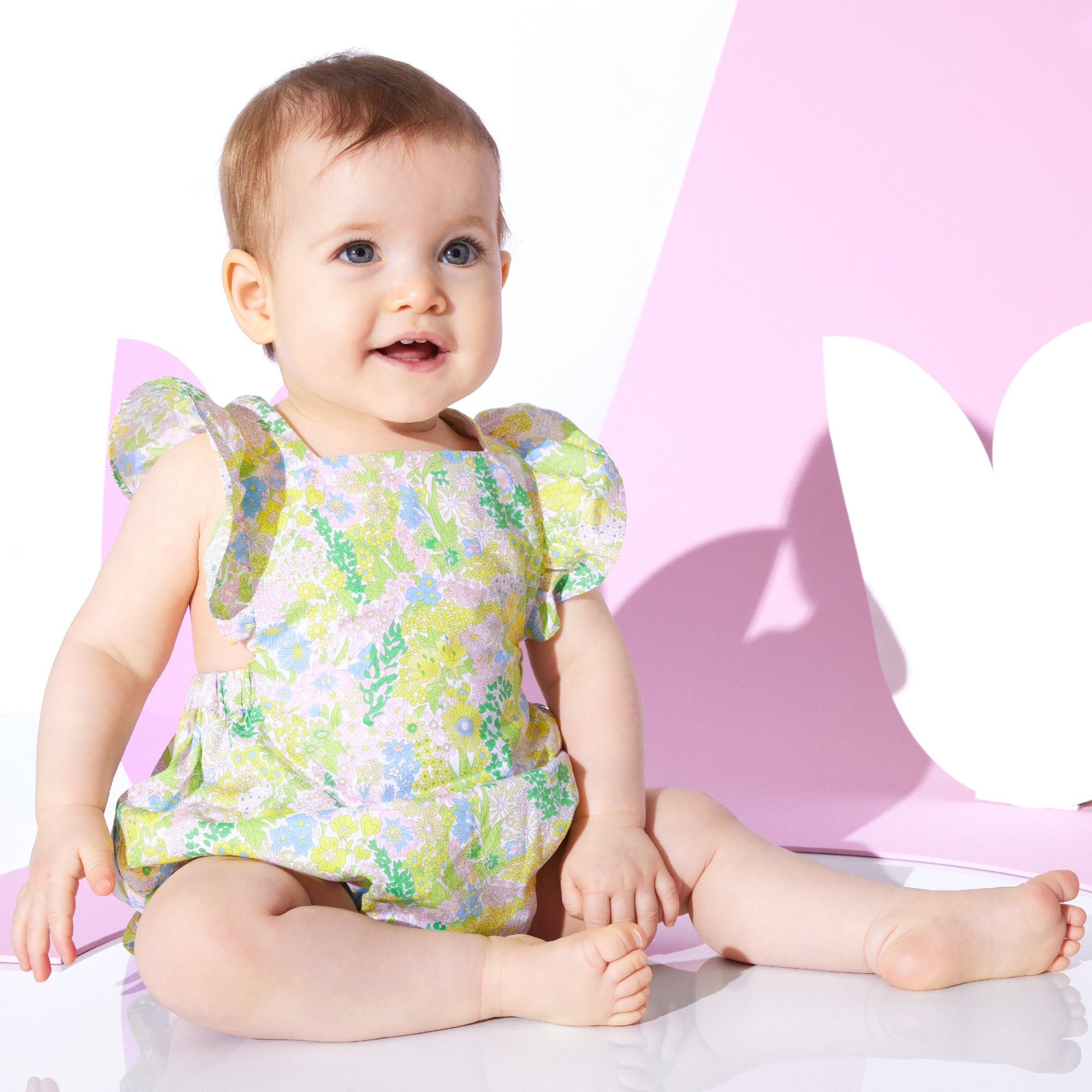317 QTY / BLANC/MULTICO PAP COMBINAISON/ BLOOMER NOUCHOU