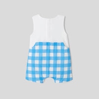 5 QTY / BLANC/BLEU PAP COMBINAISON/ BLOOMER NASMIN