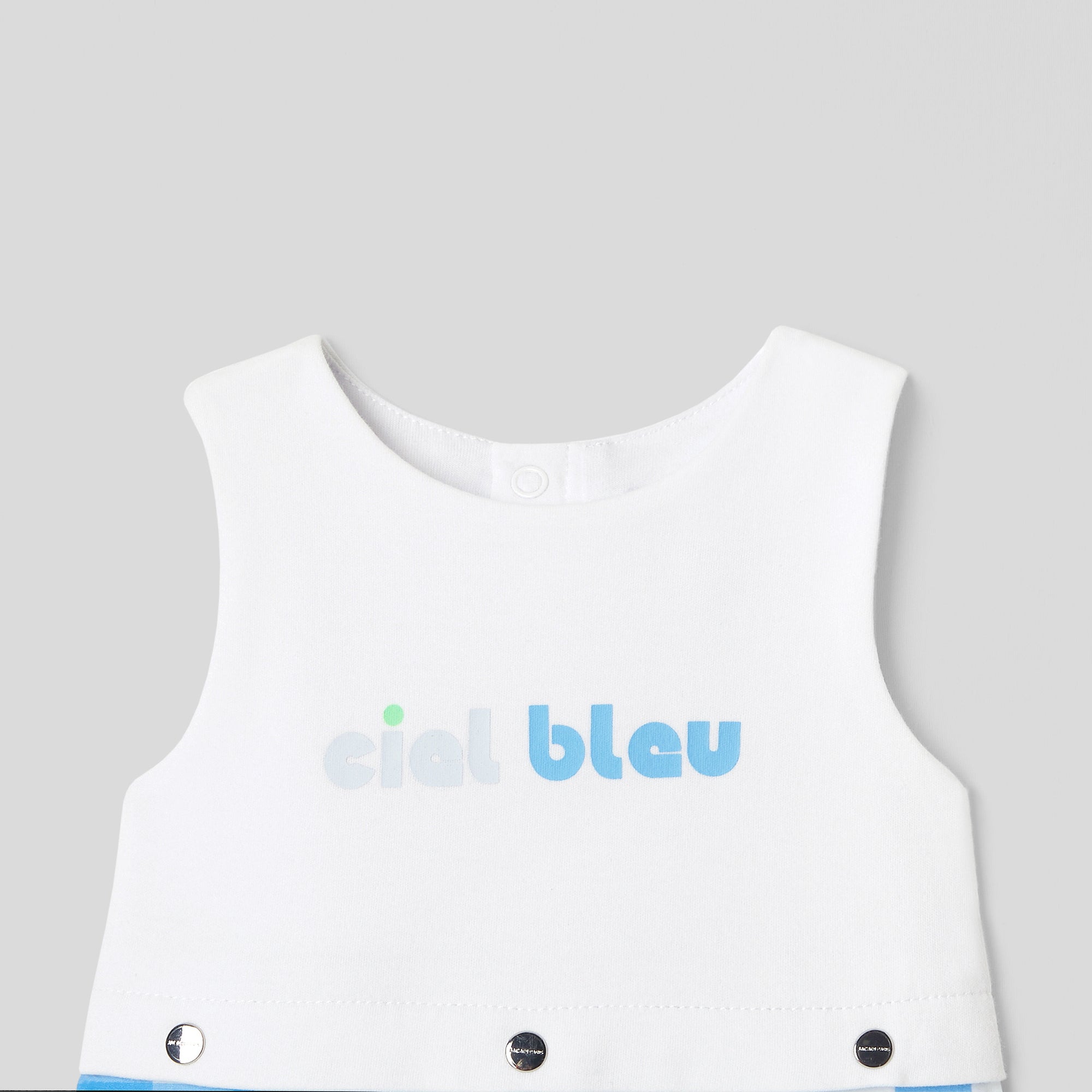 5 QTY / BLANC/BLEU PAP COMBINAISON/ BLOOMER NASMIN