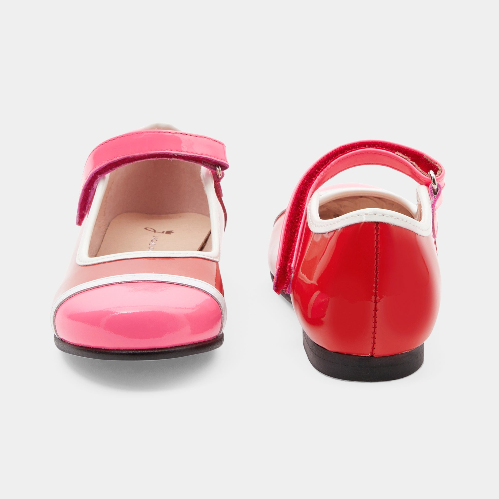0 QTY / ROUGE/MULTICO CHAUSSURES CUIR CANNELLE