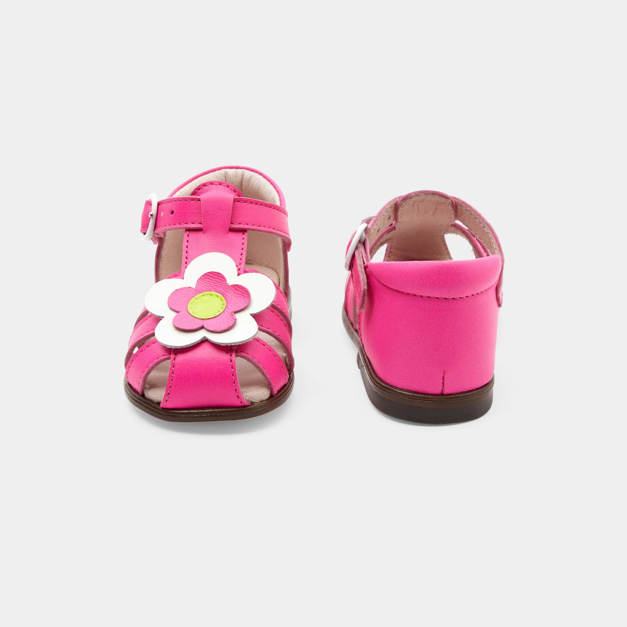 14 QTY / ROSE/MULTICO CHAUSSURES CUIR CHIPIE