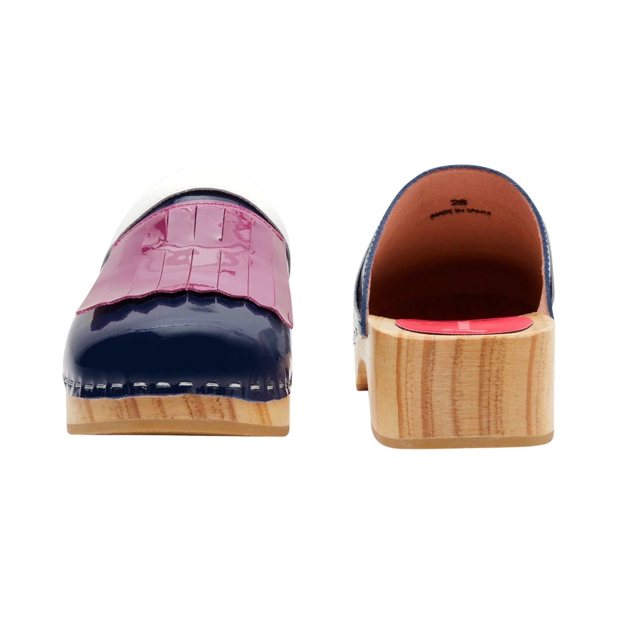 96 QTY / BLEU/MULTICO CHAUSSURES CUIR CHARLOTTE
