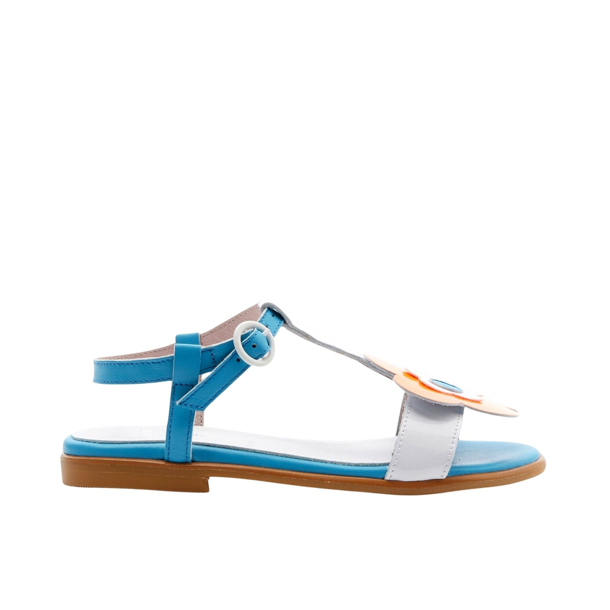 171 QTY / BLEU/MULTICO CHAUSSURES CUIR CREOLE
