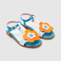 171 QTY / BLEU/MULTICO CHAUSSURES CUIR CREOLE