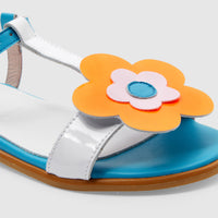 171 QTY / BLEU/MULTICO CHAUSSURES CUIR CREOLE