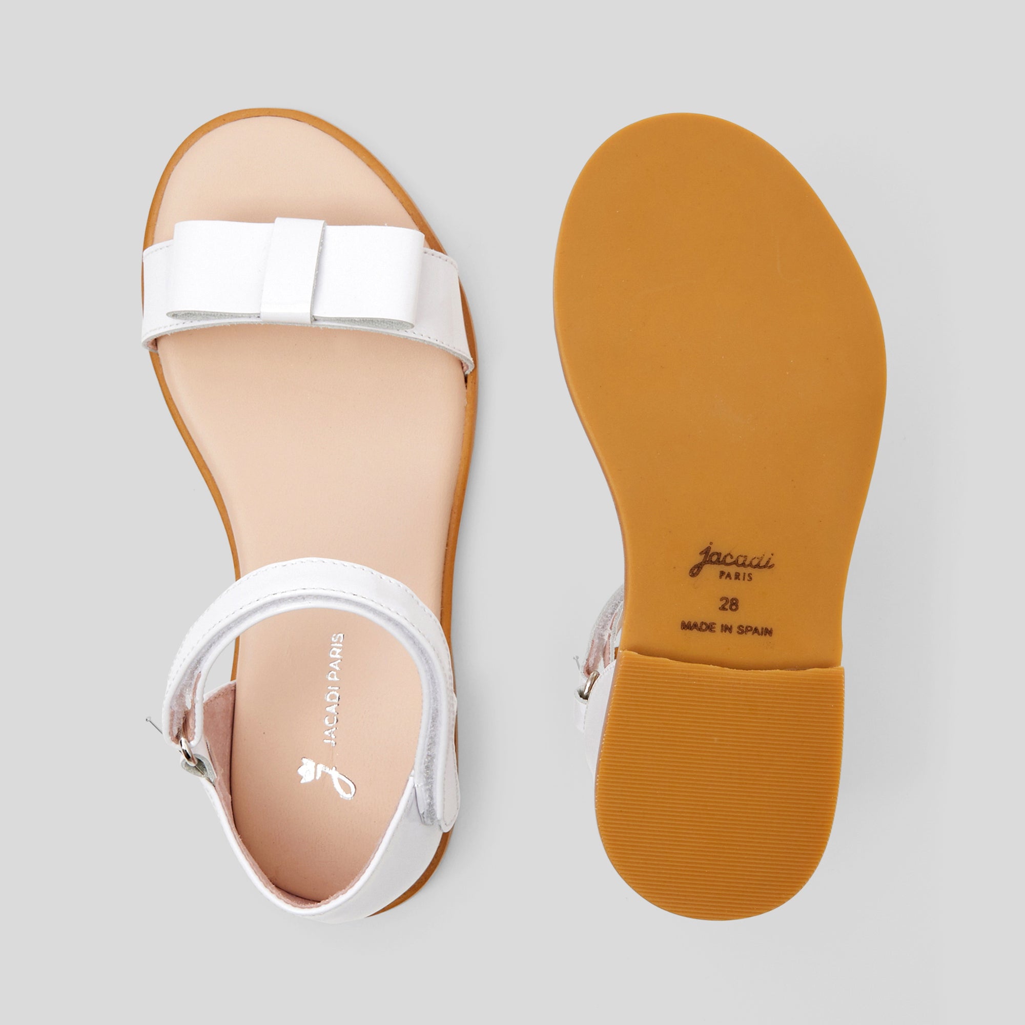 1 QTY / BLANC JACADI CHAUSSURES CUIR CONSTANCE