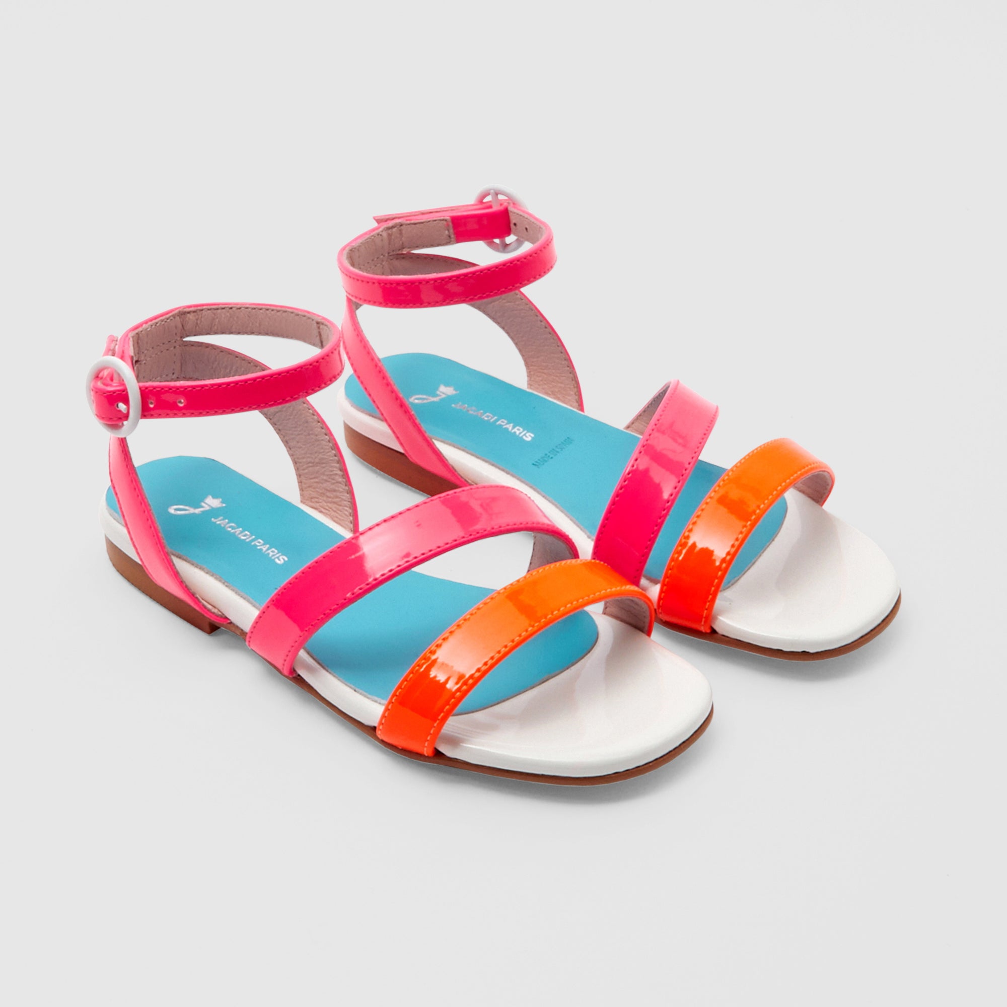 314 QTY / ROSE/MULTICO CHAUSSURES CUIR CASTECIA