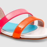 314 QTY / ROSE/MULTICO CHAUSSURES CUIR CASTECIA
