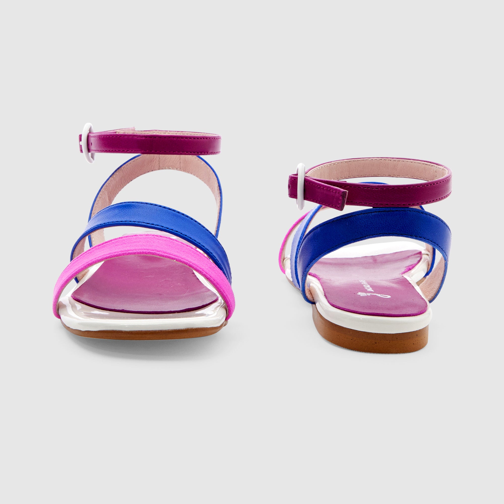 94 QTY / BLEU/MULTICO CHAUSSURES CUIR CASTECIA