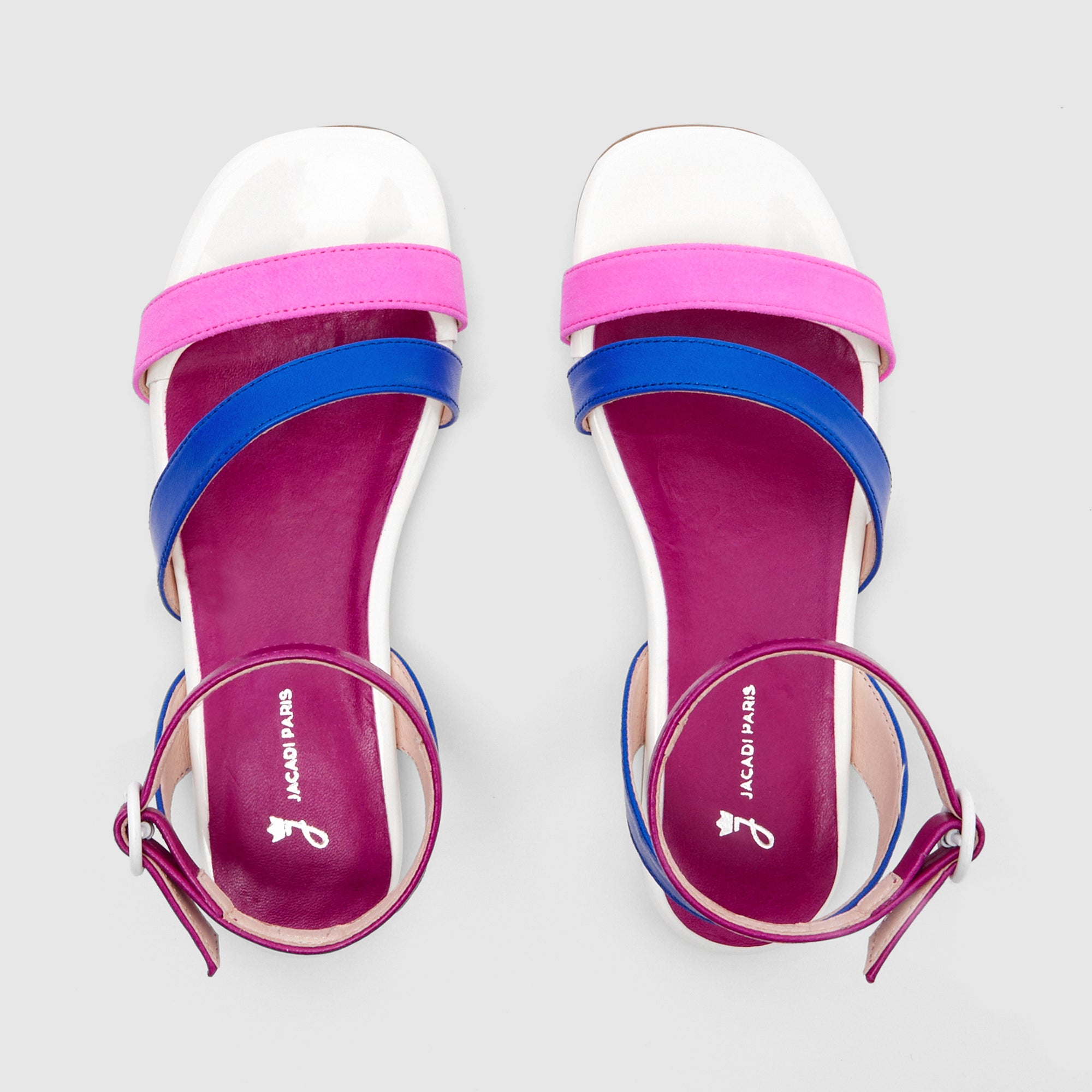 94 QTY / BLEU/MULTICO CHAUSSURES CUIR CASTECIA