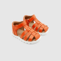 10 QTY / ORANGE CHAUSSURES CUIR CROUTON