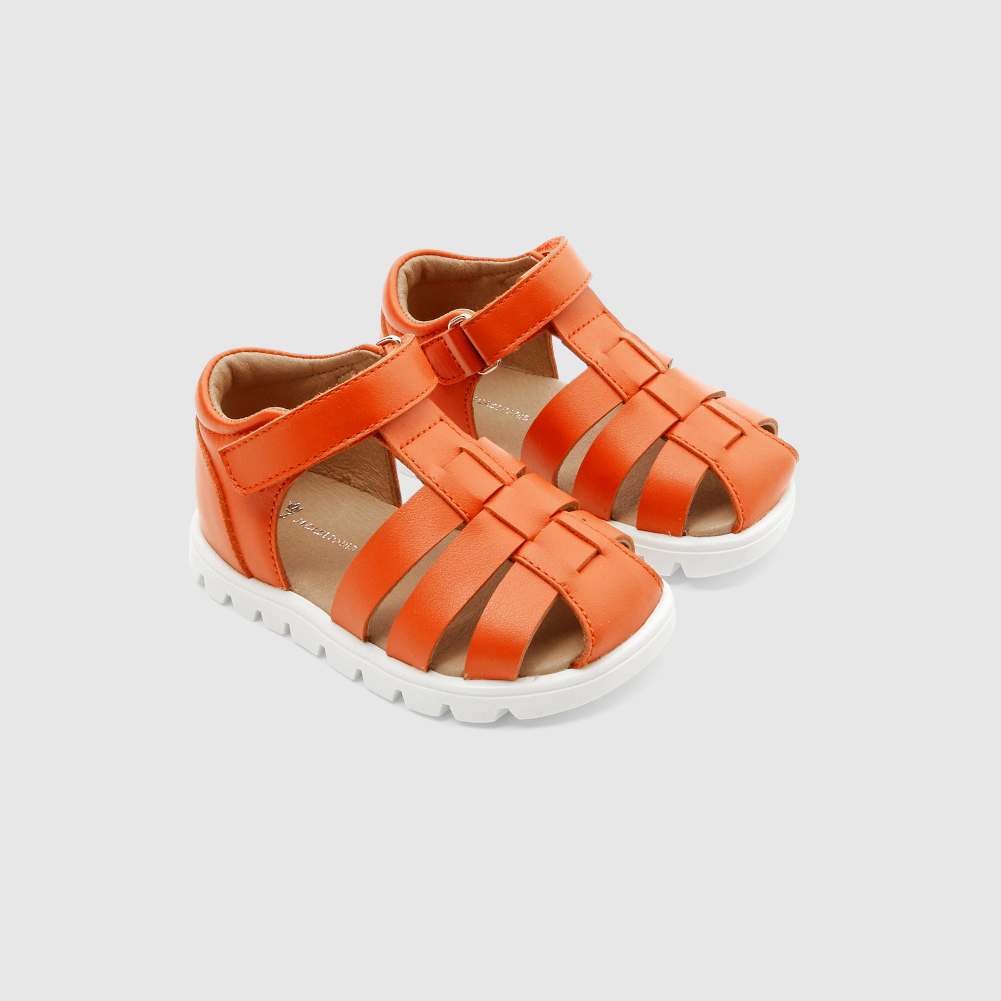 10 QTY / ORANGE CHAUSSURES CUIR CROUTON