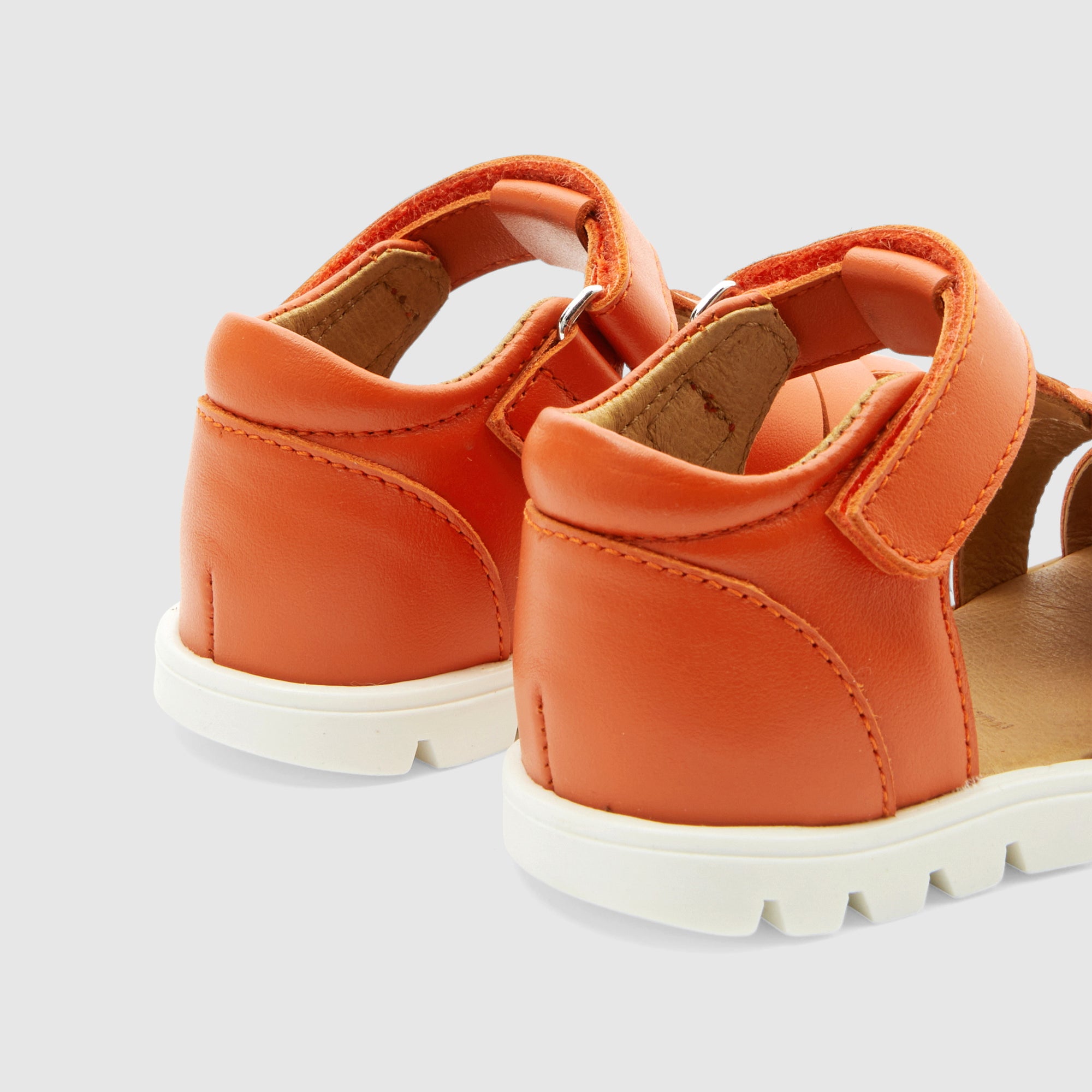 10 QTY / ORANGE CHAUSSURES CUIR CROUTON