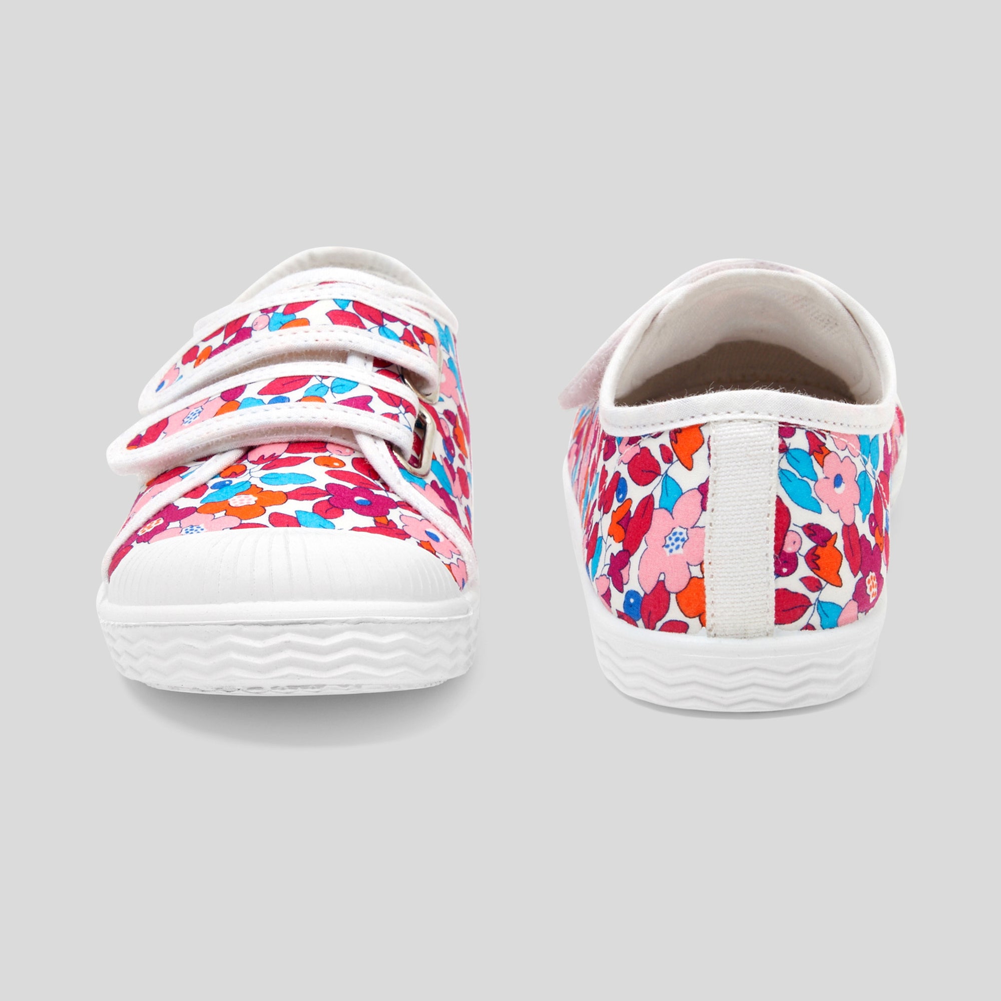 0 QTY / ROSE/ORANGE CHAUSSURES TOILE BAGUETTE
