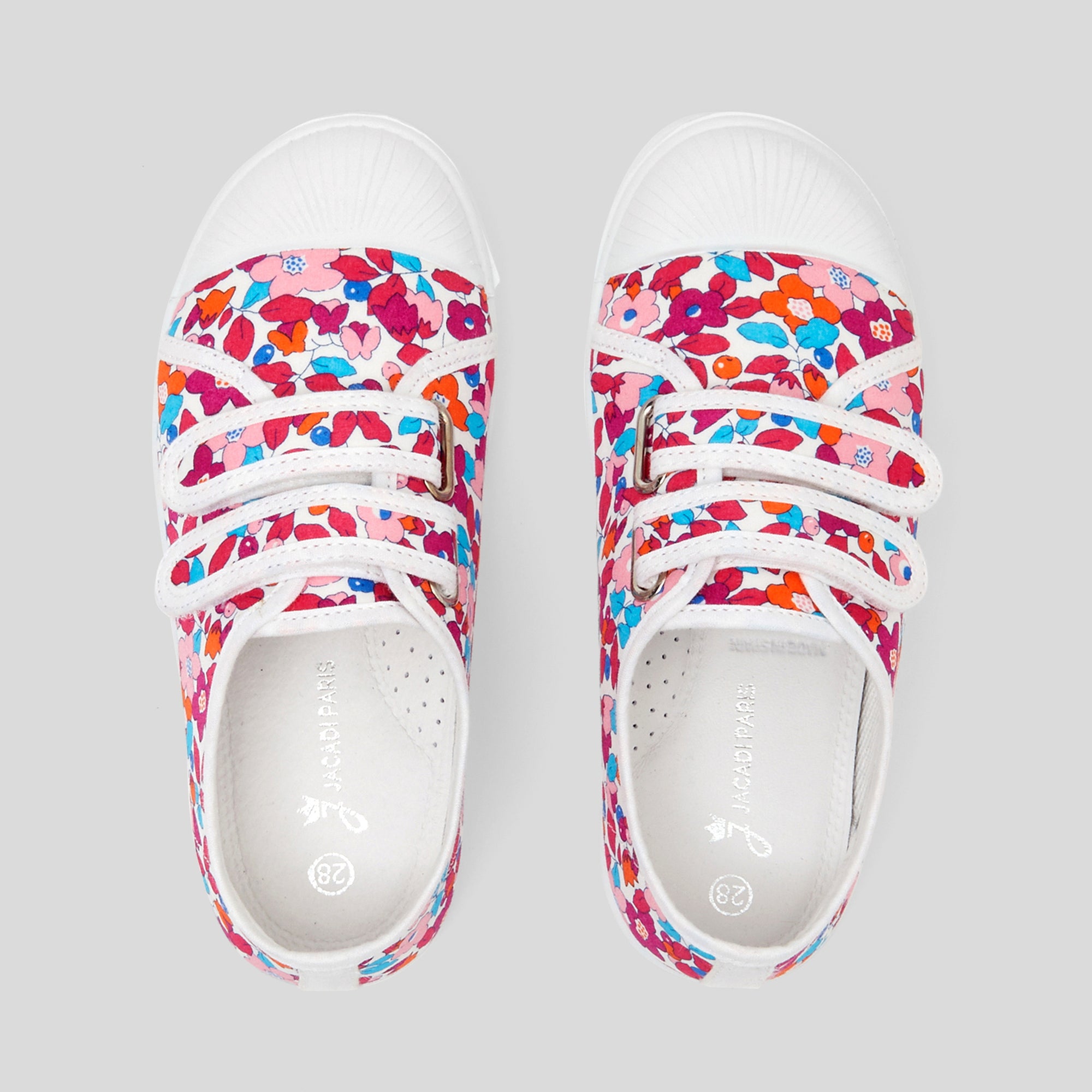0 QTY / ROSE/ORANGE CHAUSSURES TOILE BAGUETTE