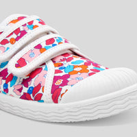 0 QTY / ROSE/ORANGE CHAUSSURES TOILE BAGUETTE