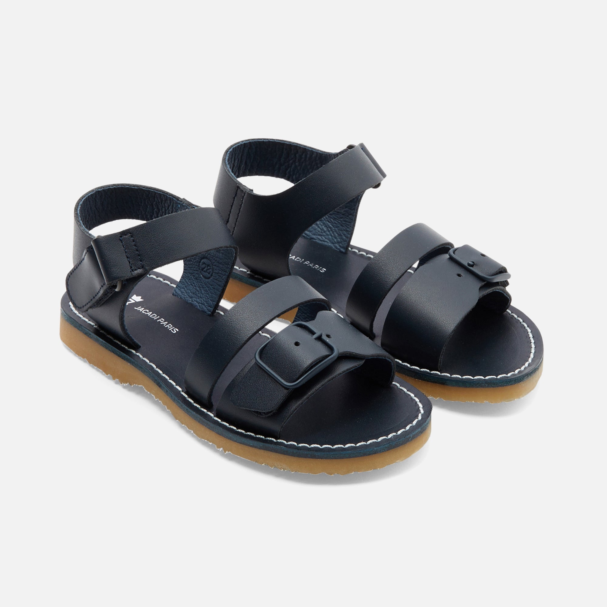 0 QTY / MARINE JACADI CHAUSSURES CUIR CESAR