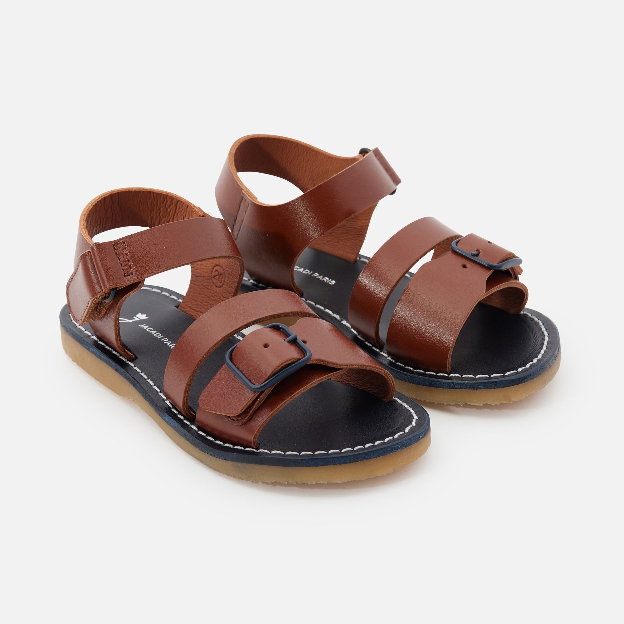 3 QTY / CAMEL/MARRON CHAUSSURES CUIR CESAR