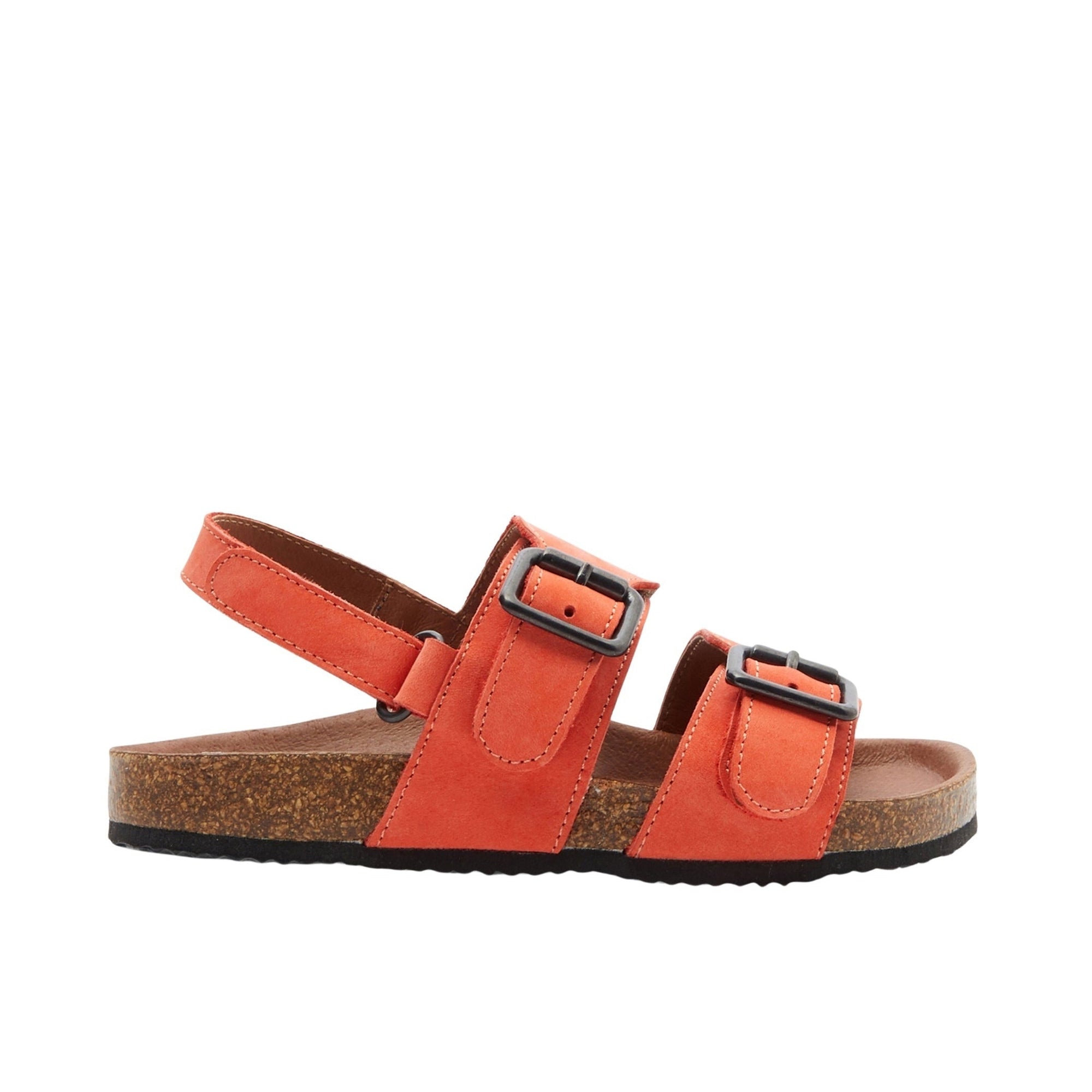 5 QTY / ORANGE CHAUSSURES CUIR CACAO