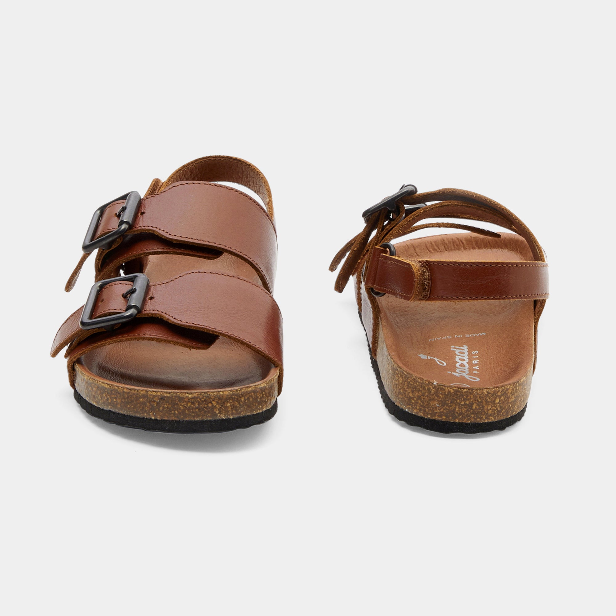 0 QTY / NATUREL CHAUSSURES CUIR CACAO