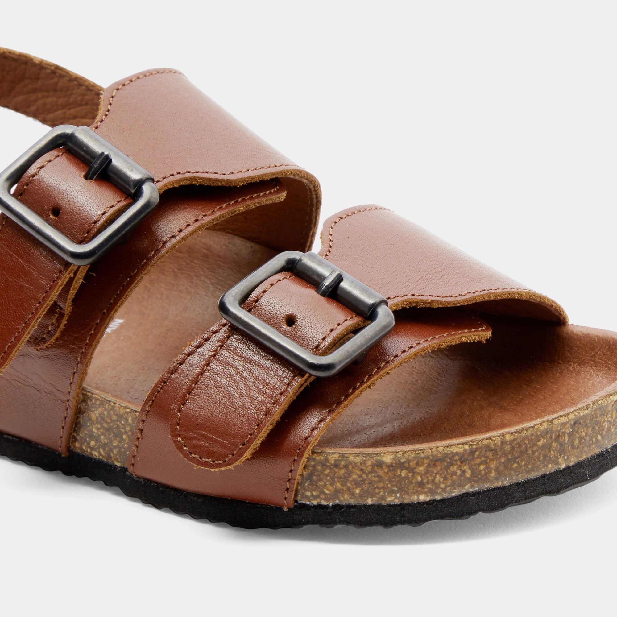 0 QTY / NATUREL CHAUSSURES CUIR CACAO
