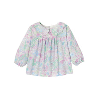 0 QTY / BLANC/MULTICO PAP TUNIQUE / BLOUSE PAILLETTE